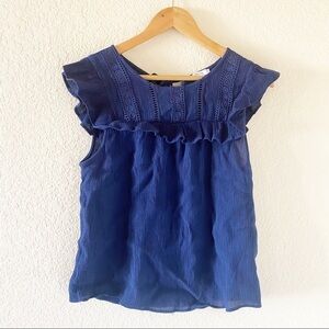 Ruffle peasant blouse Size Large MINE